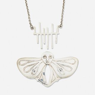Arline Fisch, Brooch and necklace