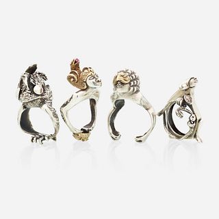 Jaclyn Davidson, Four sculptural rings