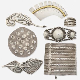 Group of silver jewelry