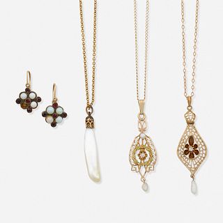 Group of early 20th century gem-set jewelry