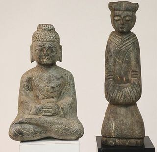 Two Stone Statues