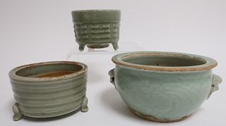 Two Longquan Style Tripod Censers