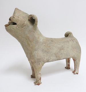 Large Han Dynasty Pottery Dog