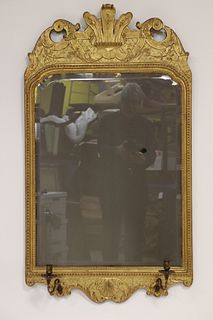 George II Style Carved Giltwood Mirror