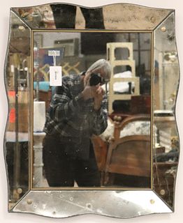 Midcentury Chromed Butler Mirror, circa 1940