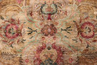 Vintage Kirman Wool Carpet