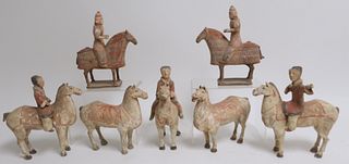 Collection of Han Style Equestrian Figures