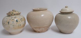 Three Tang Lidded Jars