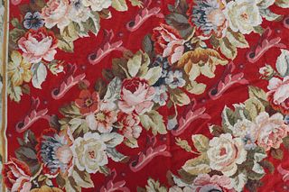 "Diagonal Flowers" Wool Carpet by Rosecore