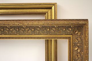 Two Large Contemporary Giltwood Frames