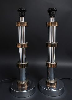 Pair Christian Dior Style Lamps