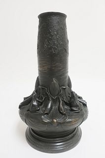 Art Nouveau Style Bronze Vase - Jean Dunand