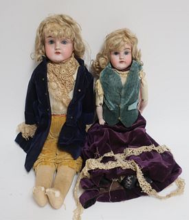 2 French Fashion Dolls George & Martha Washington