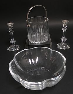 4 Baccarat Clear Glass Items