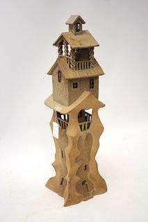 Contemporary Ceramic Tower American Art Pottery