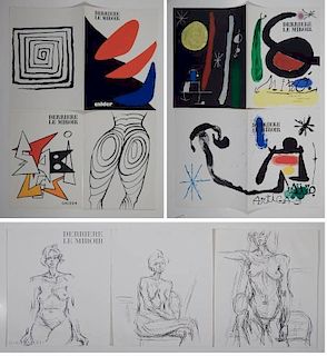 17 lithographs- Calder, Miro, Giacometti