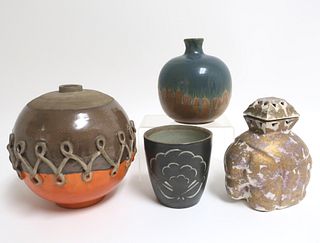 Colette Gueden Ceramic Vase & 3 Others