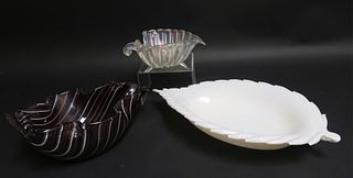 3 Art Glass Bowls, Venini Murano