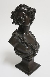 19th C. Jacques Marin Bronze Bust