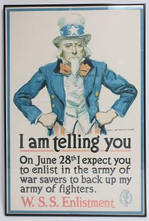 James Montgomery Flagg, I am telling you, poster