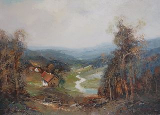 Willi Bauer - Valley Landscape