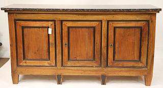 Biedermeier Fruitwood Side Cabinet, 19th C.
