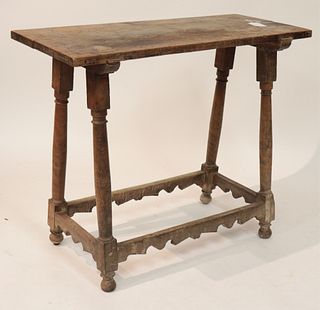 Antique Wood Console or Work Table