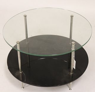 Art Deco 2-Tier Side Table