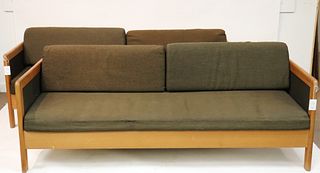 Pair of Danish Modern Teak Sofa by Hestback c 1975