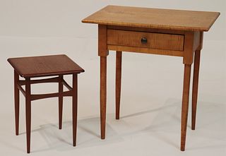 Tiger Maple & Danish Teak Modern Tables