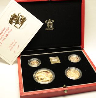1992 United Kingdom Sovereign Four Coin Set