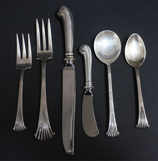 Sterling Silver Flatware Svc. by Tuttle, Onslow