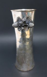 Silver Harun Kara Vase, Strawberry Decoration