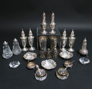 Pair Kiddish .800 Silver Cups & Other Items