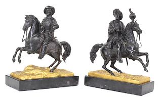 Pair of French Bronze Sculptures