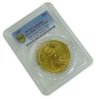 1907 St. Gaudens $20 Gold Coin