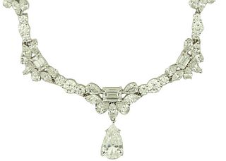 Important Platinum 29.50ct Diamond Necklace