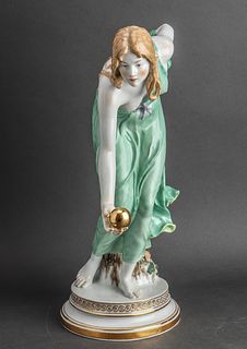 Meissen Large Porcelain Figural Sculpture