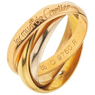 RING. 18K YELLOW, WHITE AND PINK GOLD. CARTIER, COLLECTION TRINITY