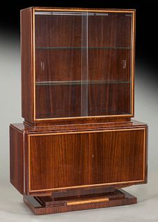 French Art Deco Ruhlmann style china cabinet,