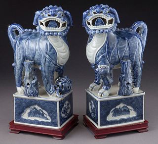 Pr. Chinese Republic blue and white porcelain