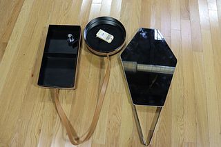 2 Linge Roset Modern Mirrors One With Leather