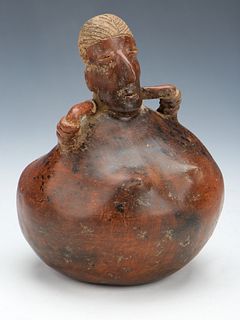 Pre-Columbian Nayarit Pottery Figure, Ht. 7.5"