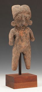 Pre-Columbian Michoacan Pottery Figure, Ht. 9"