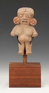 Pre-Columbian Michoacan Pottery Figure, Ht. 4.5"