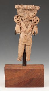 Pre-Columbian Michoacan Pottery Figure, Ht. 4.75"
