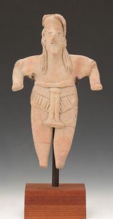 Pre-Columbian Colima Pottery Figure, Ht. 8"