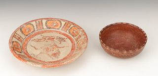Two Pre-Columbian Mayan Pottery Bowls