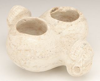 Taino (c. 1000-1500 CE) Double Chambered Bowl