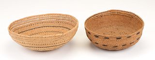 2 Fine Amazonian Twined Baskets, Brazil
